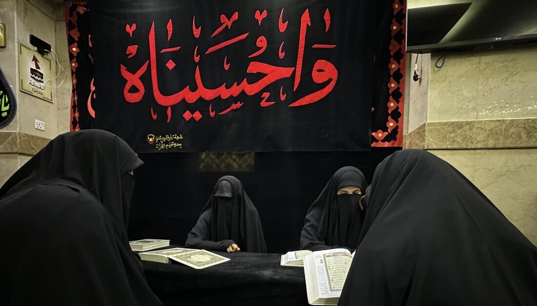 وحدة التعليم القرآني في العتبة الحسينية تواكب زوار الأربعين + صور
