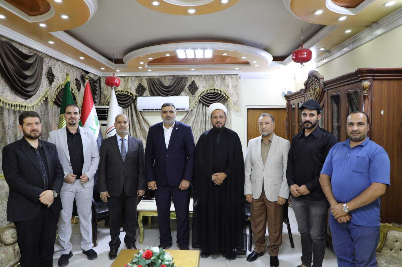 مدير المركز الوطني لعلوم القرآن يستقبل مدير قناة القرآن الكريم التابعة لمجموعة قنوات كربلاء الفضائية