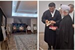 ممثل قائد الثورة الاسلامية يهدي سفير كوريا الجنوبية لدى طهران نسخة من القرآن