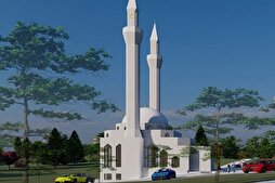 مسجد جديد يشرق في قرية كييف بكوسوفا