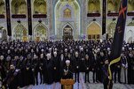 العتبة العلوية ترفع راية الحزن إيذاناً ببدء مراسم إحياء ذكرى شهادة الإمام علي (ع) + صور