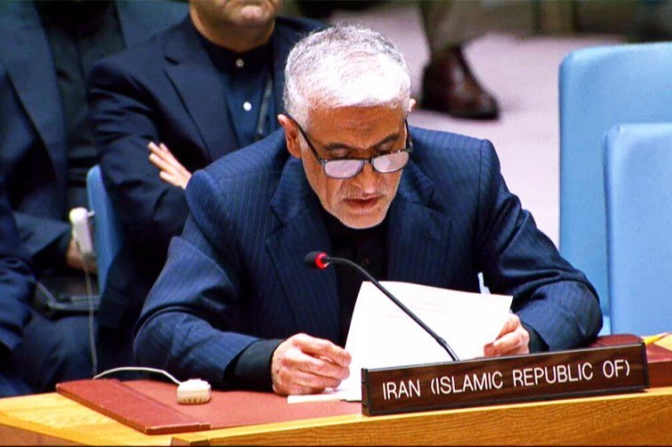 مندوب إيران بمجلس الأمن: الاغتيالات الجبانة للمسؤولين الايرانيين جريمة سافرة