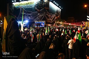 تقرير مصور | تجمع شعبي في أربعينية إستشهاد الإمام الخامنئي في طهران
