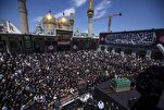 في ذكرى شهادته.. جموع الزائرين تشيع النعش الرمزي للإمام الجواد (ع) + صور