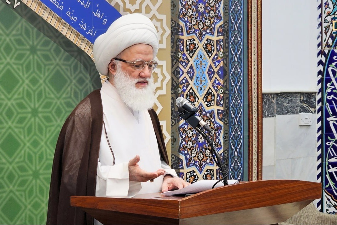 المرجع اليعقوبي يدعو إلى إشاعة الإحسان في خطبتي صلاة عيد الأضحى + صور