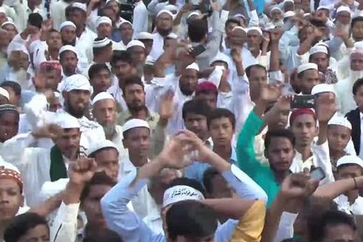 Myanmarda Rohingiya müsəlmanlarına edilən zorakılıqlara qarşı etiraz aksiyası