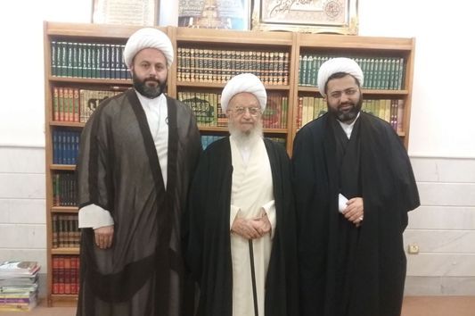 Azərbaycanın iki ruhani alimi mərcəyi-təqlidlərinin qonağı oldu