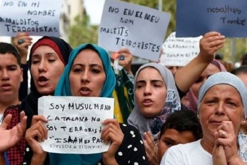 Müsəlmanlar Madridin mərkəzində terrorizmə qarşı nümayiş keçiriblər