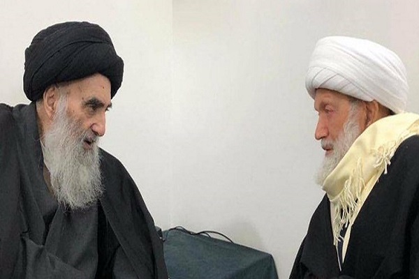 Ayətullah Sistani Bəhreyn şiələrinin rəhbəri ilə görüşdü