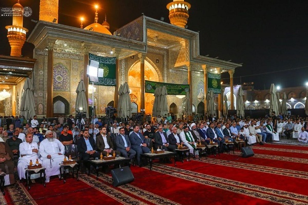 Əmirəlmöminin türbəsinin heyəti İmam Kazim (ə) ziyarətgahında mövlud mərasiminə qatılıb