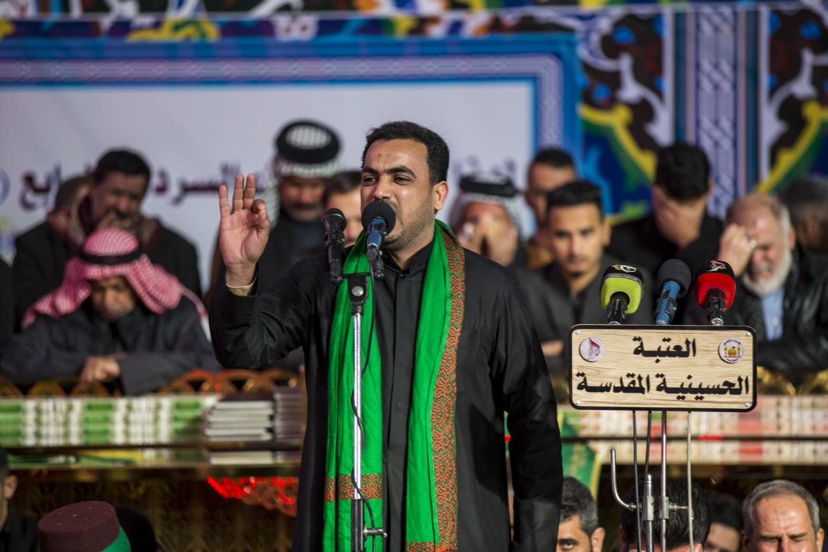 Die Diener von Abu Fadl al Abbas bekunden Imam Hussein Beileid zum Martyrium von Sayida Fatima Az-Zahraa (s.a.)