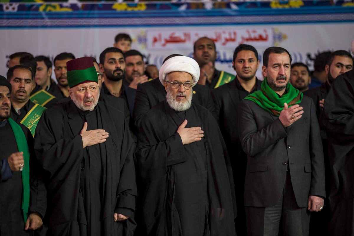 Die Diener von Abu Fadl al Abbas bekunden Imam Hussein Beileid zum Martyrium von Sayida Fatima Az-Zahraa (s.a.)