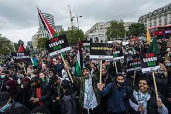 Pro-Palästina-Demo in London + Bilder