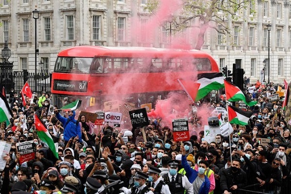 Pro-Palästina-Demo in London + Bilder