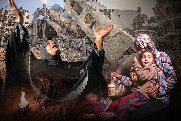 Beginn des heiligen Monats Ramadan in Gaza zur Zeit der Hungersnot