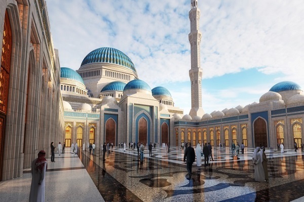 Integration einheimischer und islamischer Symbole in die Architektur der größten Moschee Zentralasiens + Fotos