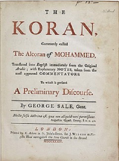 Blick auf 300 Jahre alte englische Übersetzung des Heiligen Korans