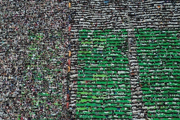 Eid al-fitr-Gebet (Fest des Fastenbrechen) auf der ganzen Welt