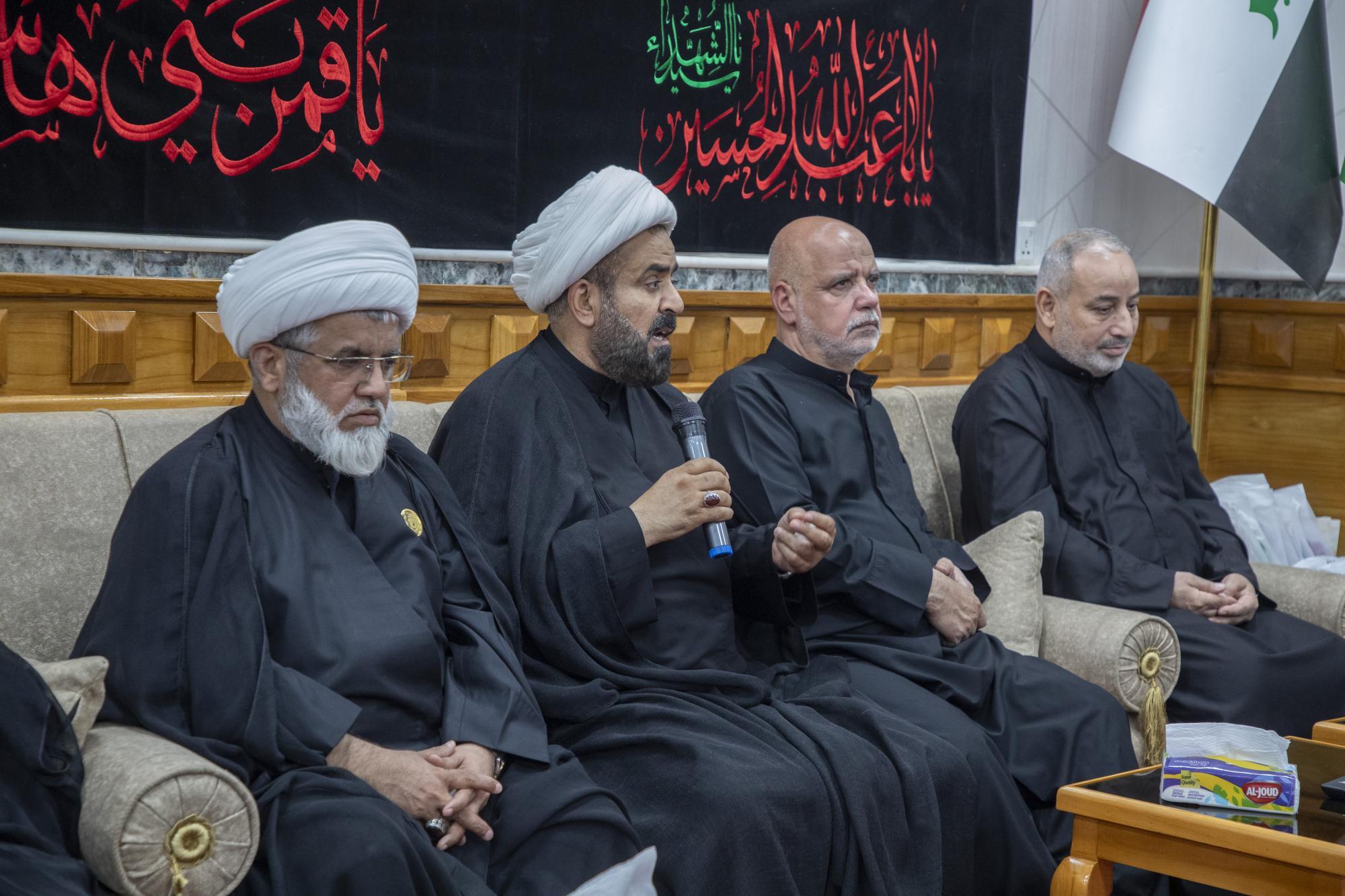Eine Delegation des Heiligen Radhawitischen Schreins lobt die Dienste des Heiligen Abbassitischen Schreins für die Arbaeen-Pilger