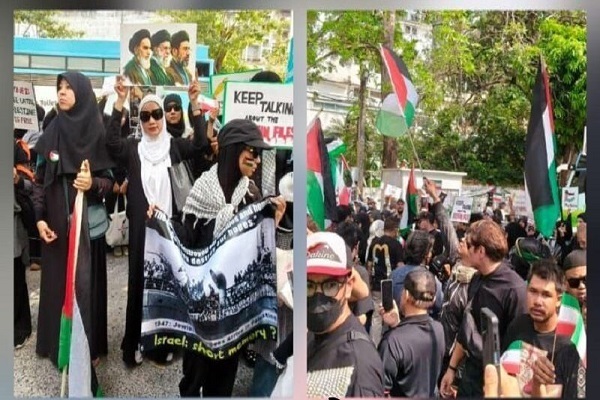 Klang von Parolen zur Unterstützung des Widerstands bei den Märschen zum Quds-Tag in verschiedenen Teilen der Welt