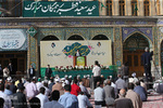 Fitr-Festgebet im Heiligen Schrein von Fatima Masuma (sa.) verrichtet