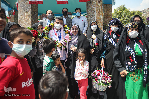 Empfang für den iranischen Olympia-Helden