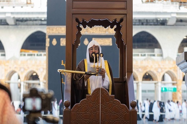 Regengebet in Al-Haram-Moschee