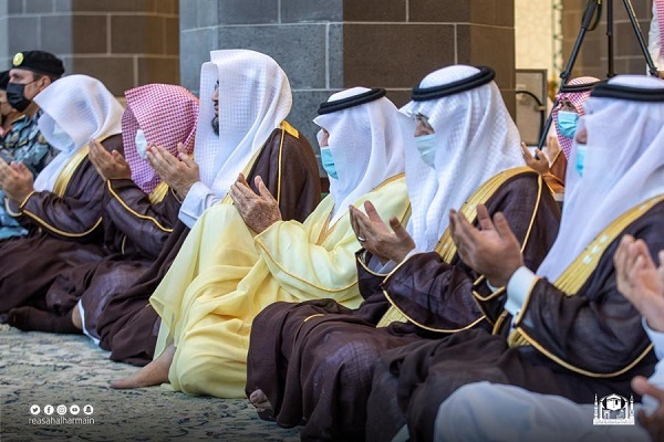 Regengebet in Al-Haram-Moschee