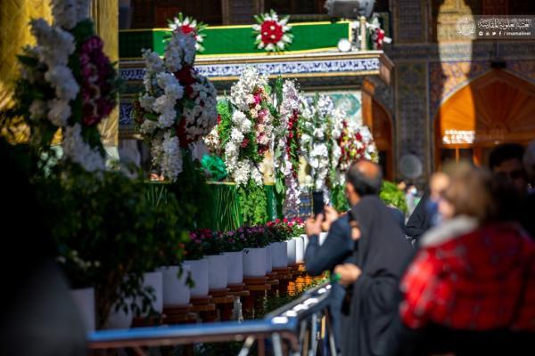Fahne auf Kuppel des Heiligtums von Imam Ali (as.) gehisst