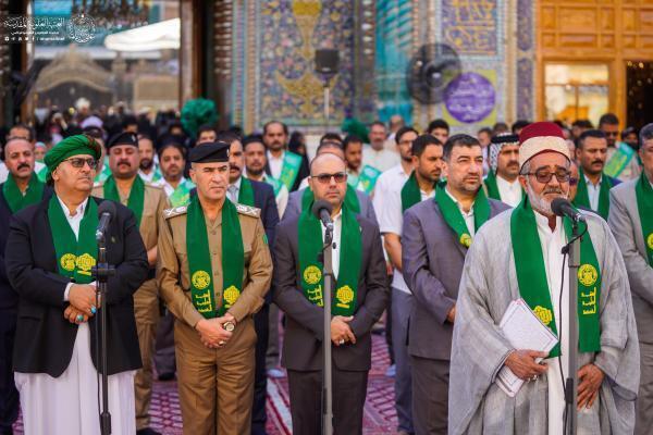 Zum Ghadir-Fest wurde eine weiße Fahne auf Kuppel des Heiligtums von Imam Ali (as.) gehisst