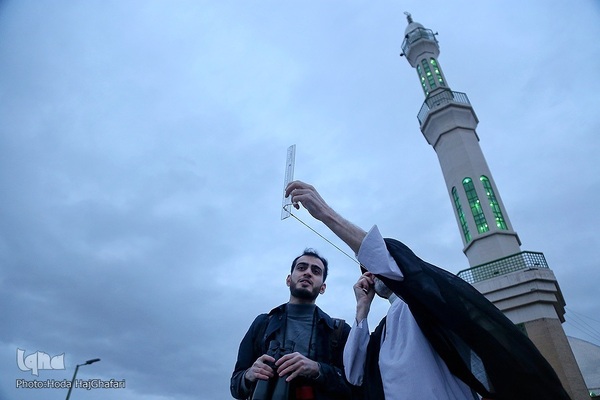 Mondsichel-Sichtung in Qom