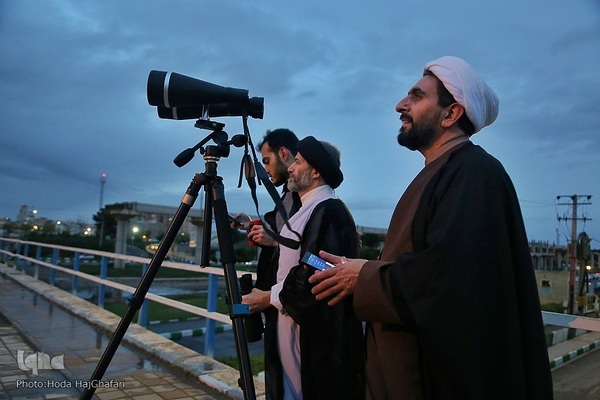 Mondsichel-Sichtung in Qom