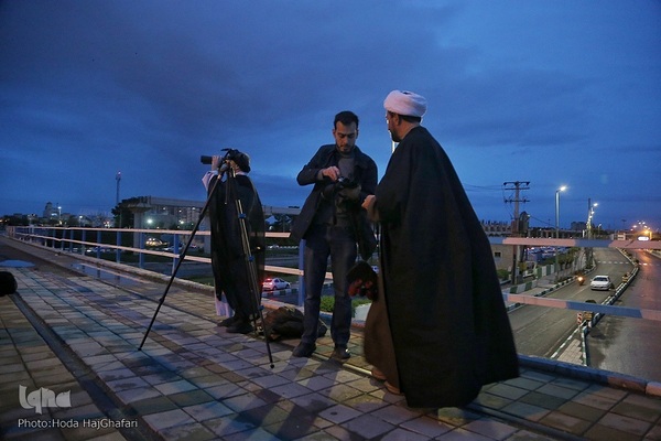 Mondsichel-Sichtung in Qom