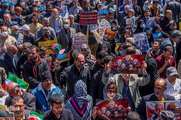 Al-Quds-Marsch 2023 in Isfahan