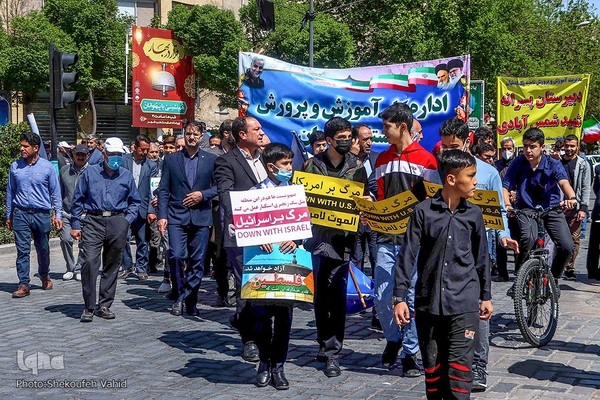 Al-Quds-Marsch 2023 in Isfahan