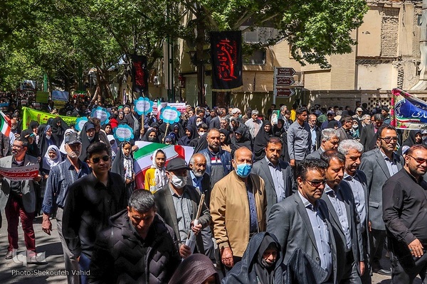 Al-Quds-Marsch 2023 in Isfahan