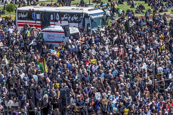 Al-Quds-Marsch 2023 in Isfahan