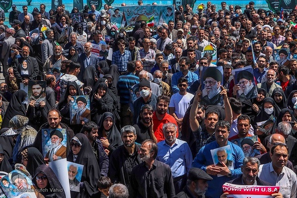 Al-Quds-Marsch 2023 in Isfahan