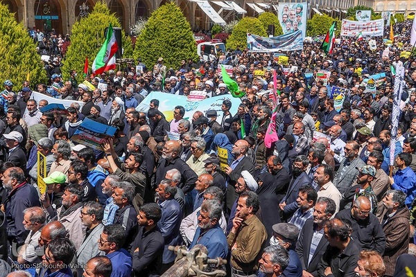 Al-Quds-Marsch 2023 in Isfahan