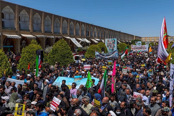 Al-Quds-Marsch 2023 in Isfahan