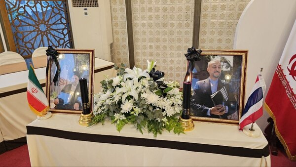 Gedenkzeremonien für den Präsidenten Irans in Thailand