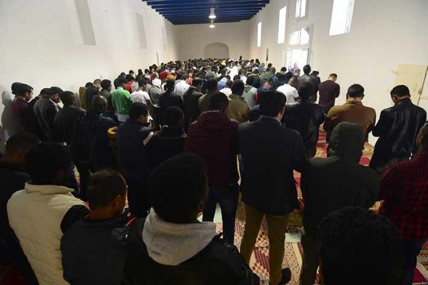 Muslims Hold Friday Prayers at Ospizio Muslims Hold Friday Prayers at Ospizio