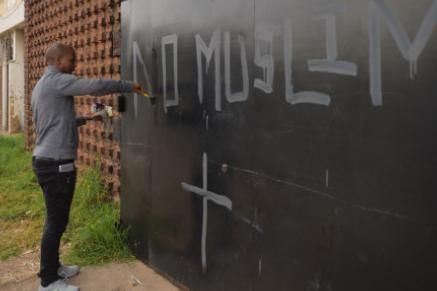 Shock at Graffiti Blasting Muslims