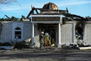 Victoria Mosque Fire Ruled Arson