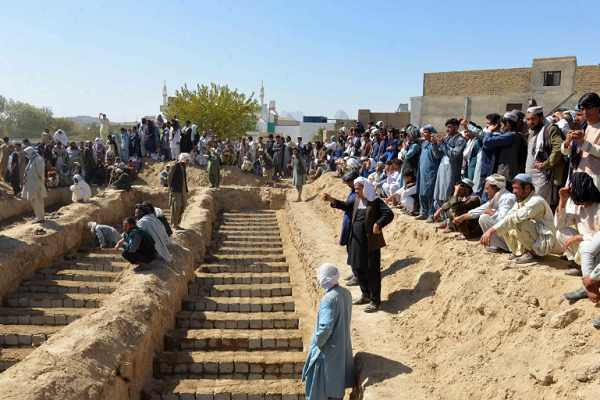 Mass Funeral Held for Kandahar Mosque Attack Victims  