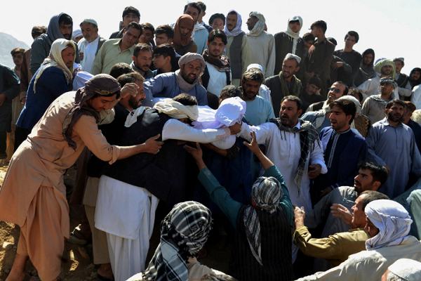 Mass Funeral Held for Kandahar Mosque Attack Victims  