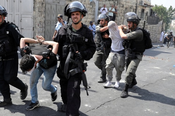 Zionist Forces Arresting Palestinians 