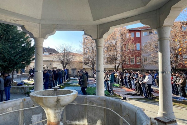 Friday prayer in Kosovo