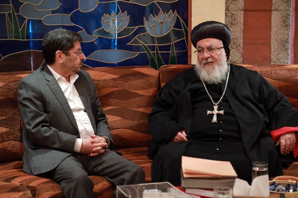 Bishop Saliba meets with Iranian cultural envoy