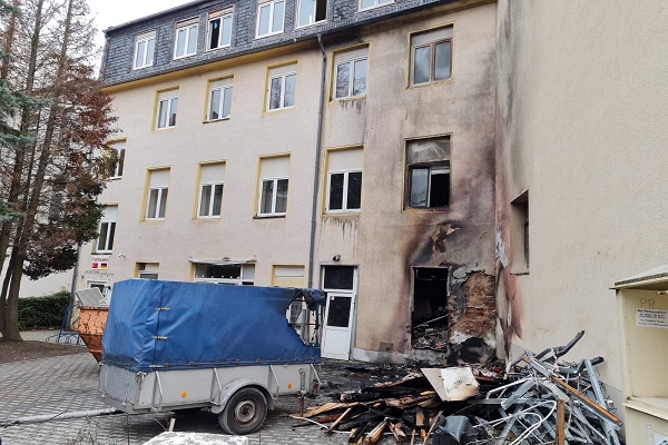 Fire in German mosque